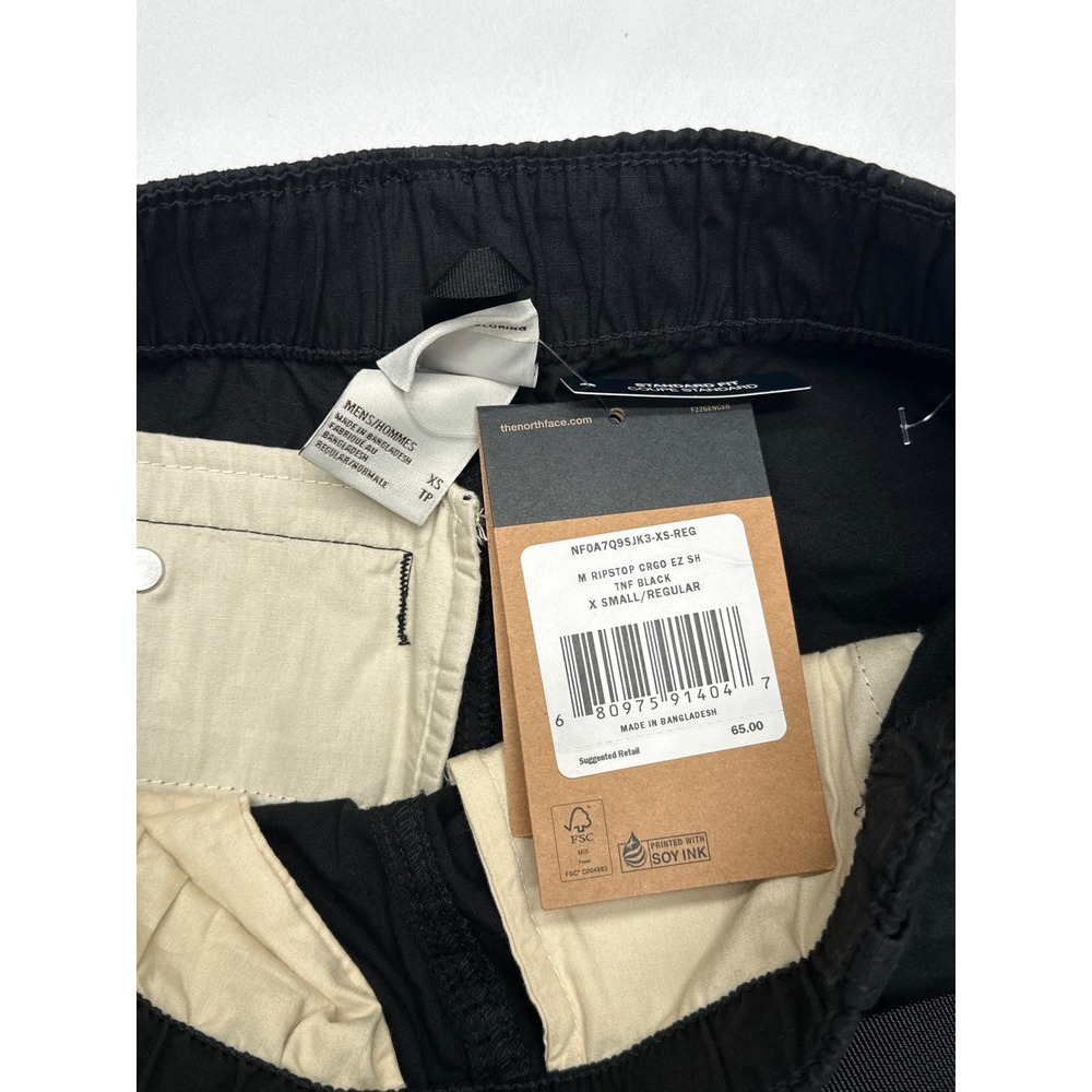 The North Face Mens Ripstop Cargo EZ Black Shorts Belted‎ XS Regular Gorpcore - Picture 4 of 7